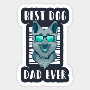 Best Dog Dad Ever  Style T-shirt Sticker